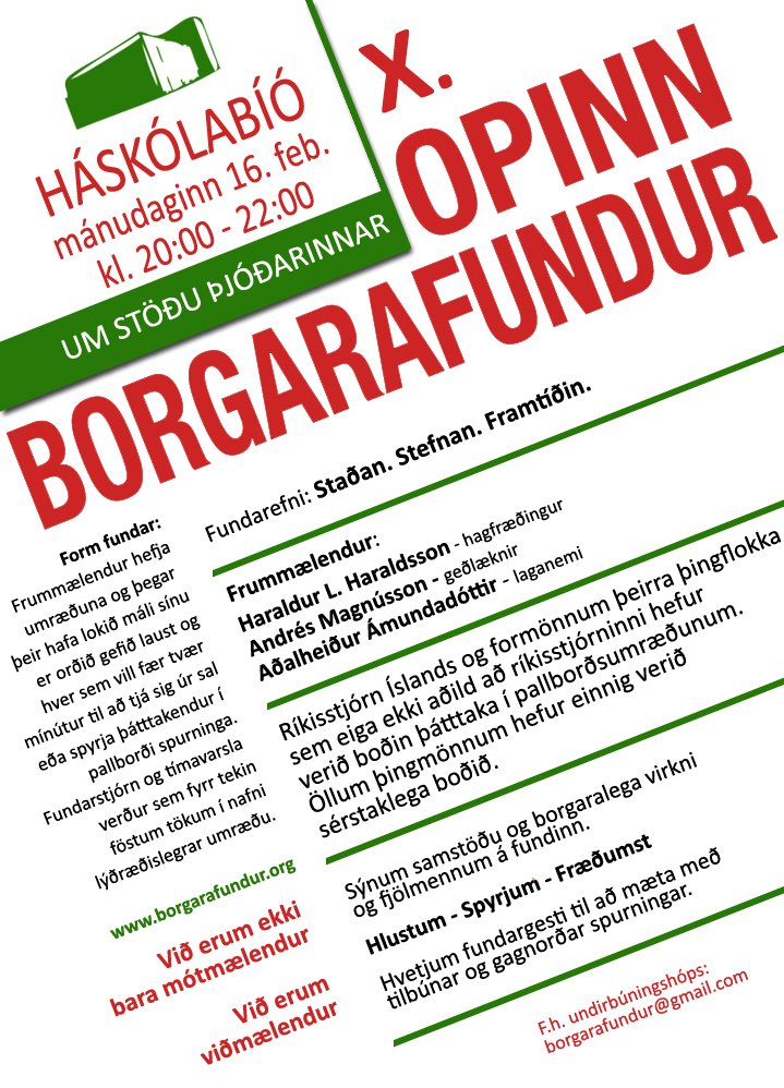 Borgarafundur X